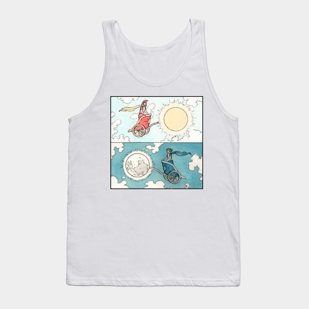 Chariots of the Sun and Moon Tank Top by ChristmasPress